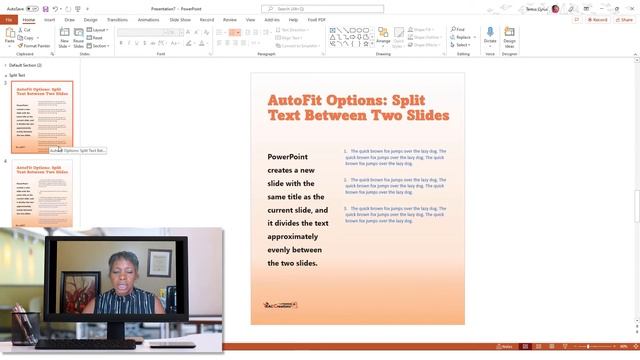 How to Split Text Between Slides in Microsoft PowerPoint Presentation смотреть онлайн