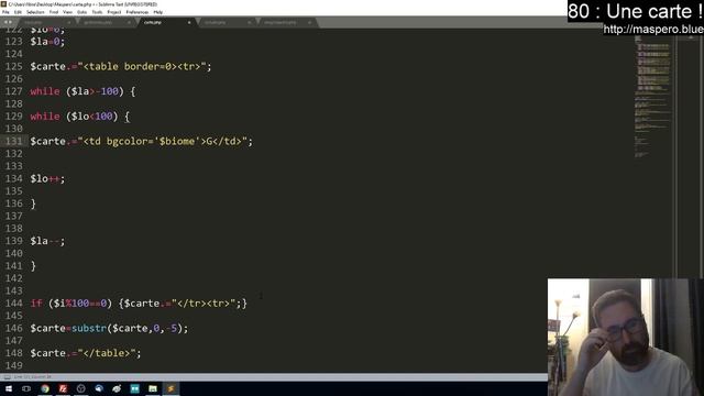 Maspero Blue 80 : Création d'une carte #gamedev #php смотреть онлайн