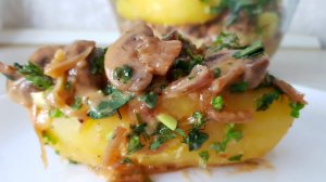 Постный жюльен с картофелем, цыганка готовит. Gipsy cuisine.