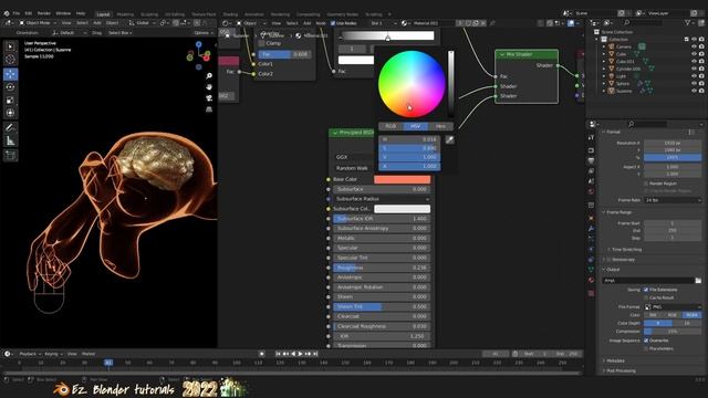 ทำ Shader Nodes แนว X-Ray ด้วย Blender / X-Ray Shader Nodes Blender Tutorial смотреть онлайн