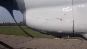 Ан-24 взлёт, звук🔉)