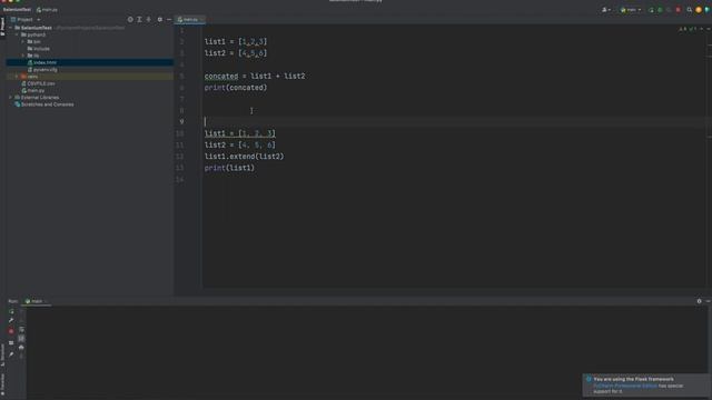 How to concatenate lists in python. Extend and + смотреть онлайн