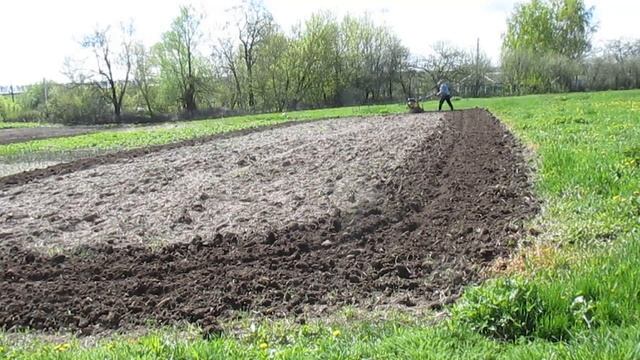 Мотоблок дизел 9 л.с. Карвер культивация огорода смотреть онлайн