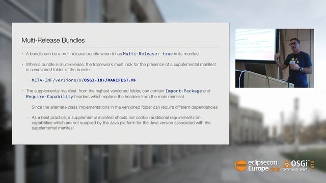 OSGi and Java 9+ | EclipseCon Europe 2018 смотреть онлайн