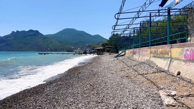 КОКТЕБЕЛЬ сейчас. Набережная и ПЛЯЖИ Коктебеля СЕГОДНЯ. Показываю всю ПРАВДУ - Крым 2023. смотреть онлайн