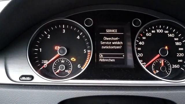 Сброс ТО и Замены масла VW Passat CC смотреть онлайн
