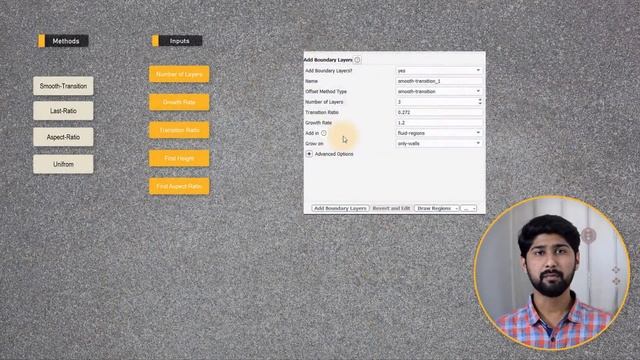 Inputs for Boundary Layer Mesh Generation in Ansys Fluent Meshing Watertight Geometry Workflow смотреть онлайн