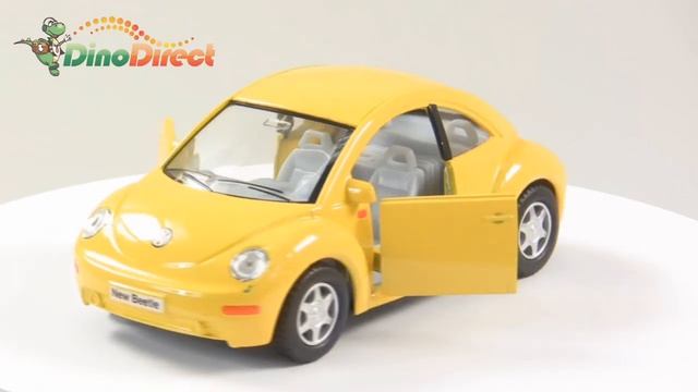 1:32 Volkswagen Beetle Style Alloy Toy Car Model Yellow смотреть онлайн