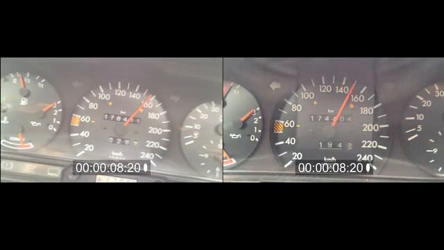 W201 190E 3.0 vs 2.6 after and before engine swap acceleration on german Autobahn Speedo Tacho смотреть онлайн
