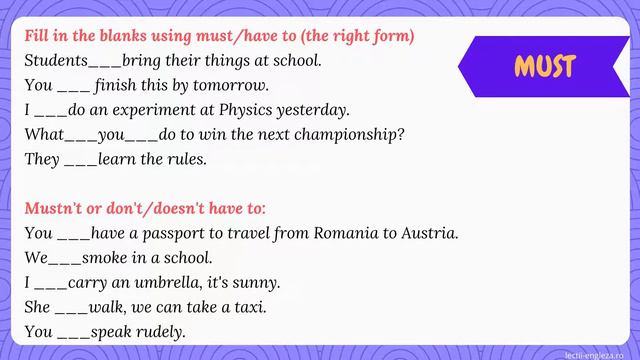 Modal verbs смотреть онлайн