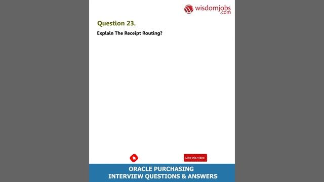 Oracle Purchasing Interview Questions and Answers 2019 part-2 | Oracle Purchasing | Wisdom Jobs смотреть онлайн