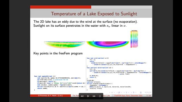 Olivier Pironneau How the sun heat the Leman lac смотреть онлайн
