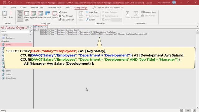 How to use Domain Aggregate Functions in MS Access - Office 365 смотреть онлайн