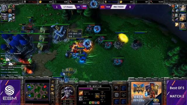 Gold League: Зима 2019 Happy (UD) Vs TH000 (HU) 1/2 (Miker)