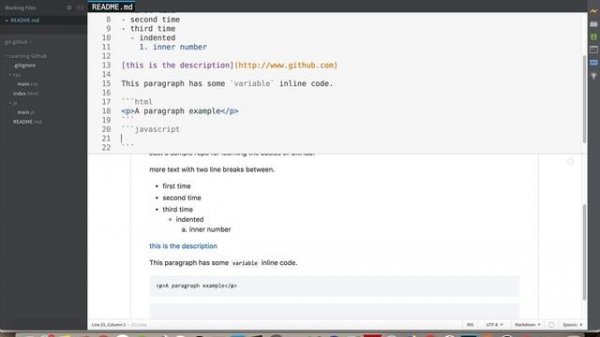 Learning GitHub - How to Write MarkDown