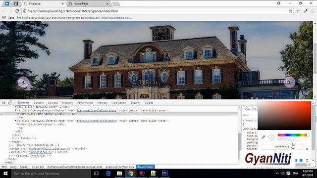 Web UI Development Tutorial Part - 8 | How to Customize Bootstrap Carousel's icon смотреть онлайн