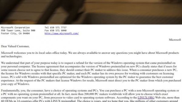 The Windows Refund Day Followup