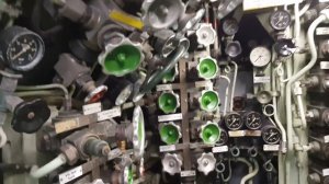 Немецкая подводная лодка. Вид изнутри.