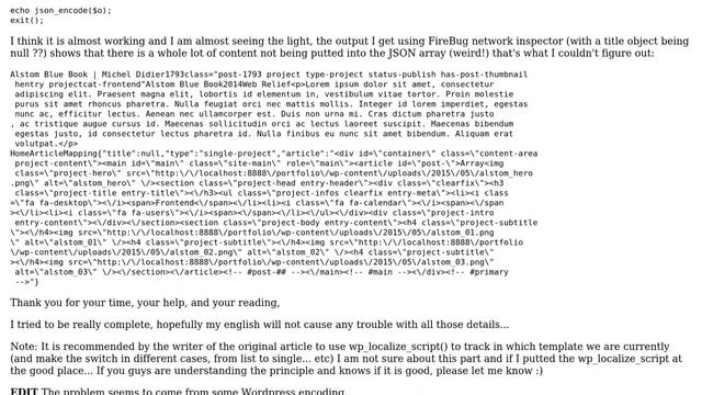 Full-Ajax Theme: parseJSON error while building a JSON object from a Wordpress custom template смотреть онлайн