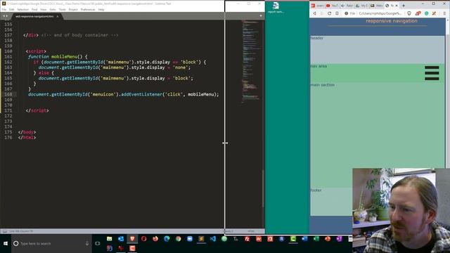 JavaScript to Show and Hide the Mobile-friendly Responsive Navigation Menu смотреть онлайн