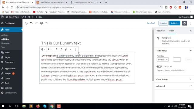 WordPress dashboard Login | WordPress dashboard details in Localhost 2021 | WordPress Localhost смотреть онлайн