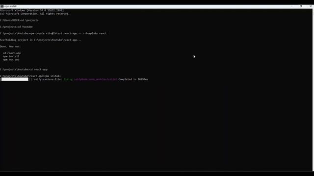 2 Minutes Installation React with Latest Vite 2023 смотреть онлайн