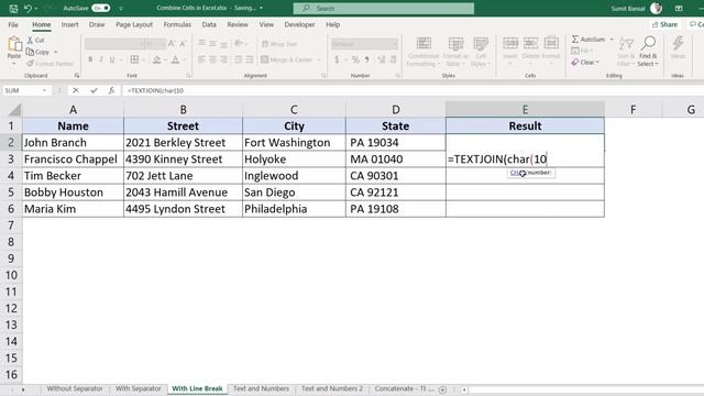 How to Combine Cells in Excel (Using formulas) | Combine Columns in Excel смотреть онлайн