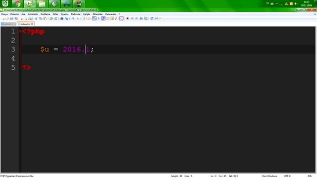 Temel PHP Eğitim Seti Bölüm 2 Tanımlayıcılar, Veri Tipleri ve Veri Atama смотреть онлайн