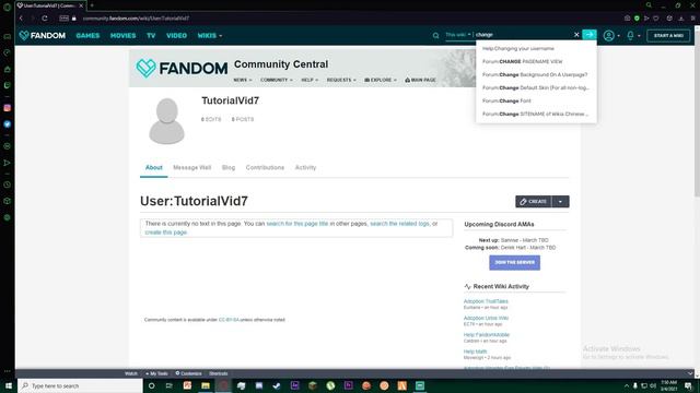 Fandom : Change Username | How To Change Fandom Username