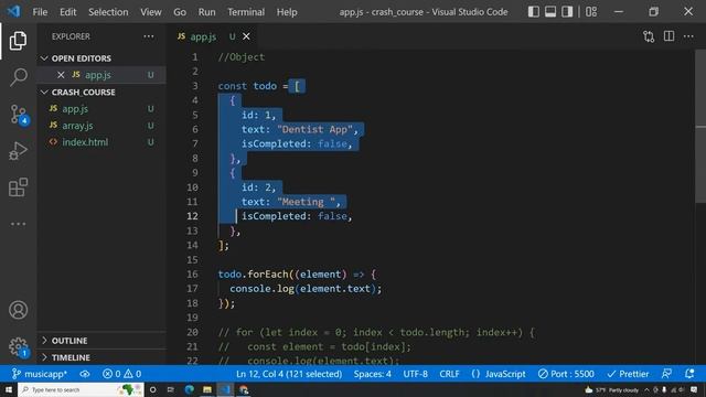 JavaScript Crash Course смотреть онлайн