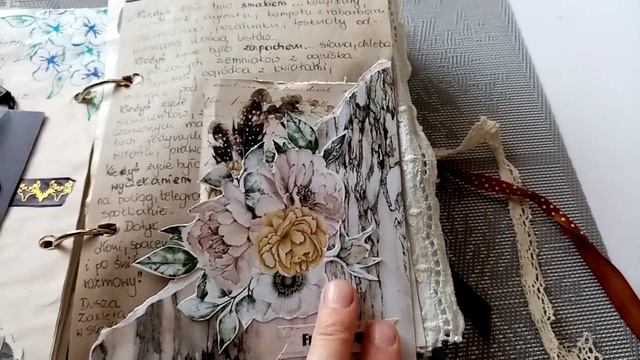 Junk Journal na kółkach na papierach Mintay by Karola. #scrapbooking смотреть онлайн