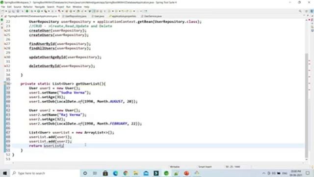Spring Boot CRUD operations Code Refactoring Example with h2 Database| Spring Boot Tutorial in Hind смотреть онлайн
