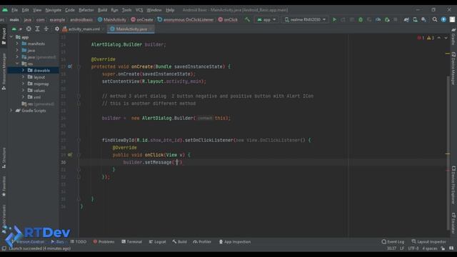 Android Alert Dialog With Two Button Example - Android Studio Tutorial смотреть онлайн