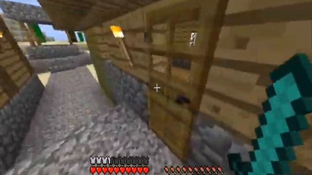 Living in a npc village in minecraft смотреть онлайн
