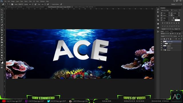3D Underwater Twitter Header Tutorial | Photoshop CC & Cinema 4D смотреть онлайн
