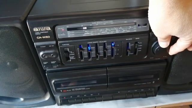 Radio Doble Cassette Aiwa CA-W60 1990 Con Bluetooth