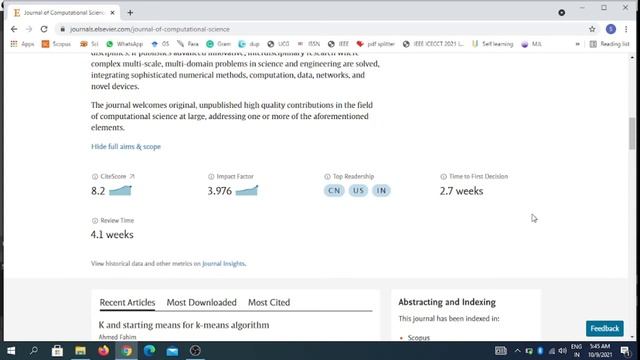 Fast, Free, Scopus and Science Citation Index Expended journal for computational science смотреть онлайн