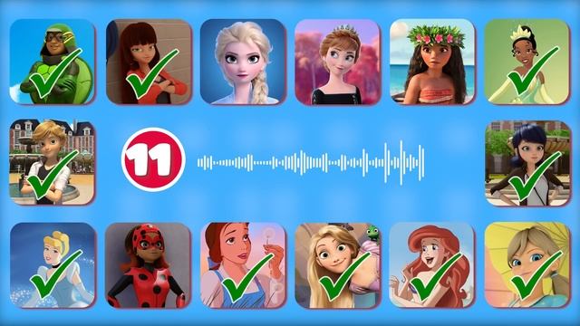 Can You Guess The Disney Characters & Miraculous Ladybug By Their Voice |Guess The Song|Great Quiz смотреть онлайн