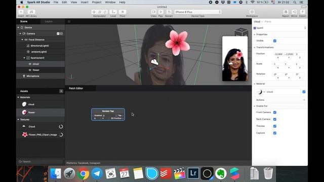 Урок 17 - Переключение по нажатию на экран Spark AR. Переключение по тапу Spark AR. Патчи Spark AR смотреть онлайн