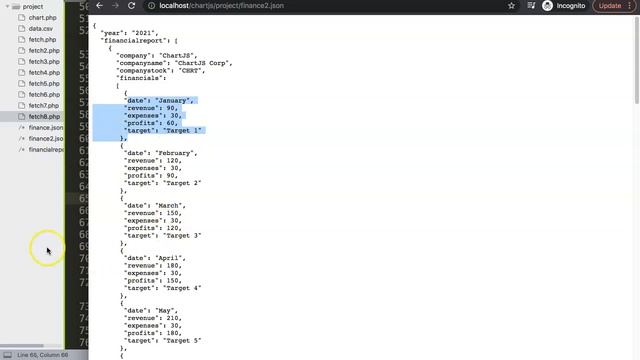 Update JSON Data and Tooltip with Fetch API in Chartjs смотреть онлайн
