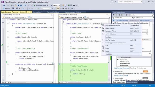 How to make Code Review in Visual Studio using Review Assistant смотреть онлайн