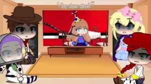 Toy Story React To Afton Family Memes || Fnaf || Gacha Club || Itz Tiger Kitty