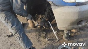 Vito 638, замена подшипника передней ступицы в полевых условиях )
