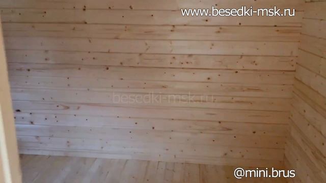 Обзорное видео домика-беседки с утеплённой комнатой «Сокол» 4х5 смотреть онлайн