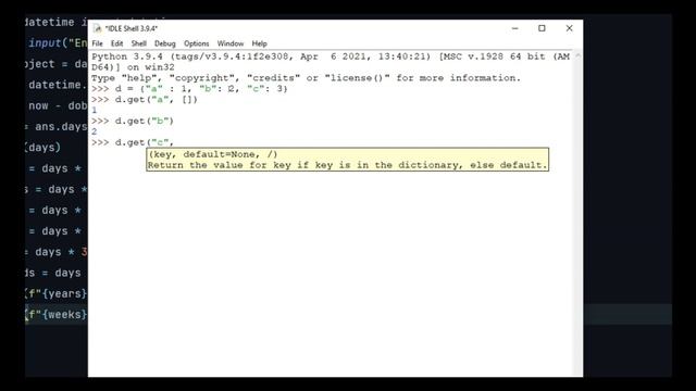 Python Dictionary Get Method | Python Tutorials For Beginners смотреть онлайн