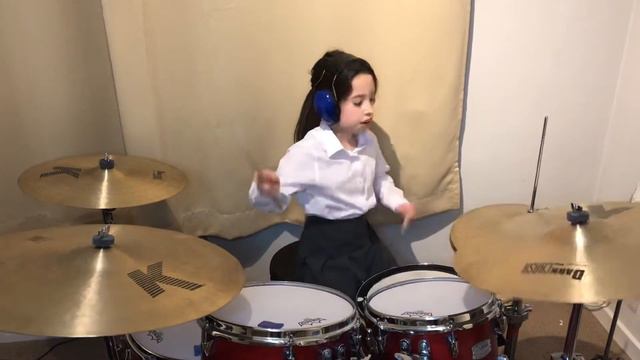Van Halen - Jump - Drum Cover by Sasha (7 years old) смотреть онлайн
