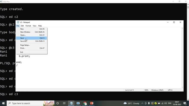 Type Object Constructors in Oracle PLSQL- ORACLE SQL & PL/SQL Full Course in Telugu-Lesson-42 смотреть онлайн