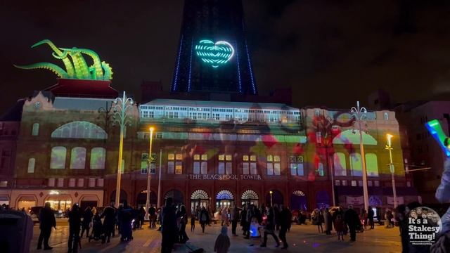 Nickelodeon Projection Show, Blackpool illuminations 2023 Tower Building #itsastakesything смотреть онлайн