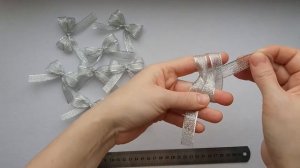 Супер-просто! Как завязать бант на пальцах из атласной ленты