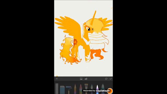 Урок рисования: Принцесса Огня (my littly pony) смотреть онлайн
